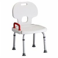 Bath Seat with Back & Red Safety Handle