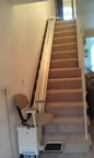 Giordano family stair chair lift in Gainesville FL
