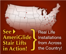 Checkout AmeriGlide Stair Lifts in Action